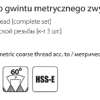 Gwintownik DIN 352-3 INOX HSS-E opis FENES